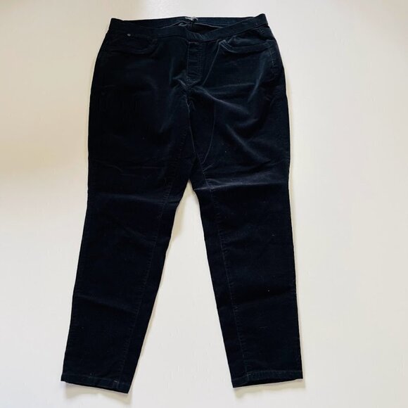 NWT Talbots Pant Trouser Corduroy Velvet Pull On Stretch Cotton Winter Classic - Picture 1 of 9